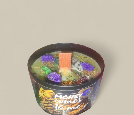 Money Comes To Me Masculine Ritual Candle