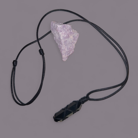 Bearer Of Protection & The Stone Of Truth Ritual Black Obsidian Necklace