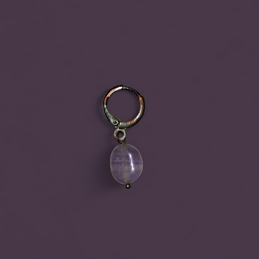 Antique Style Amethyst Cartlage Piercing-Ritual Activated