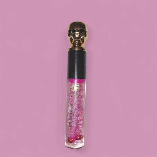 Pink Flame Ritual Color Changing Golden Skull Lip Tint & Gloss