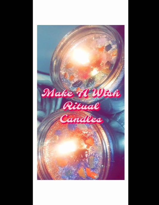 Make A Wish Ritual Candles Filled With Crystals
