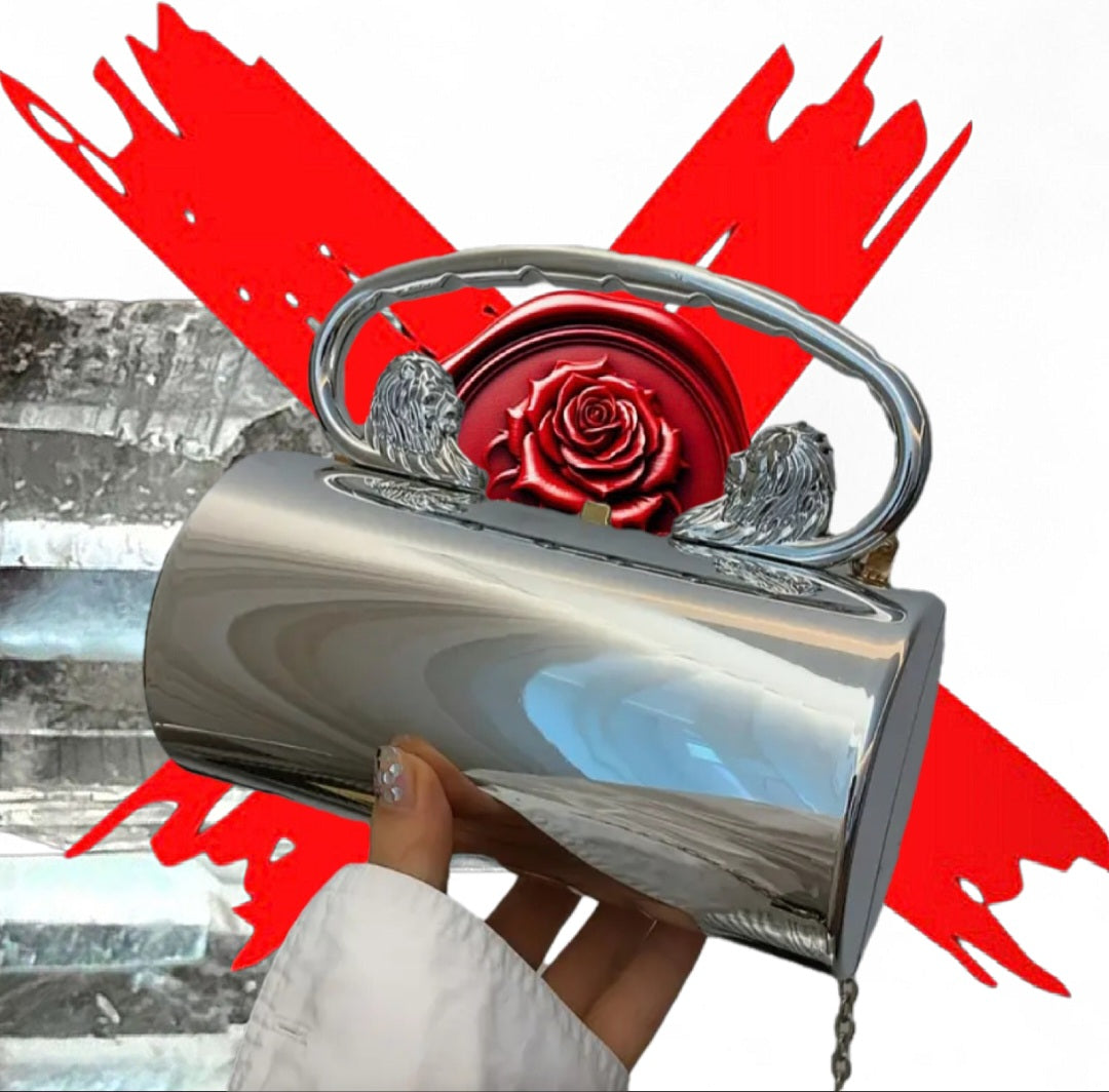 Lion Goddess & Siren Confidence  - Sliver Ritual Activated & Blessed Purse