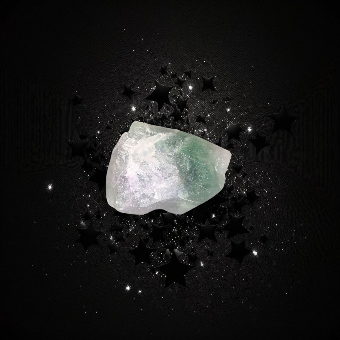 Magnetic Green & White Quartz Energy Attracter - For Kitchen / Office Ritual Activated & Blessed