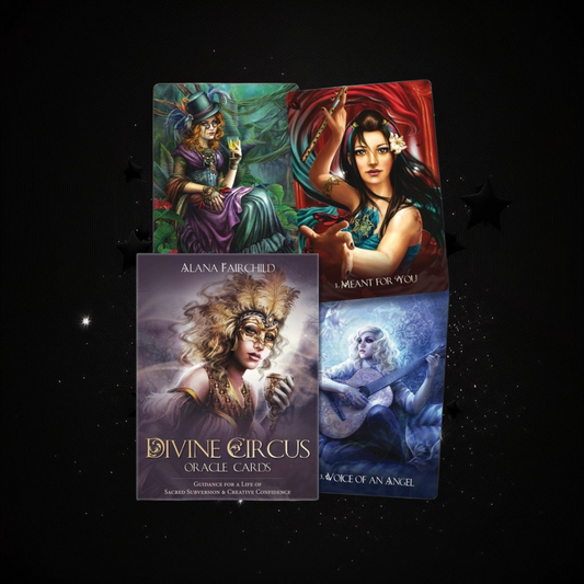 Divine Circus Oracle Deck & Ritual Reading Elixir & Activated Crystal