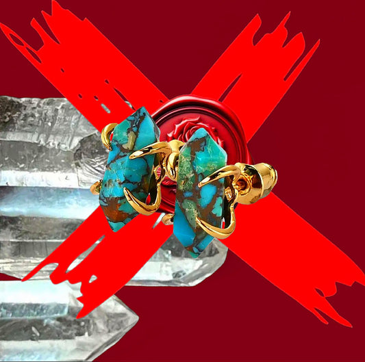 Turquoise Crystal Energy Cloaking & Protection - Ritual Activated & Blessed Earrings