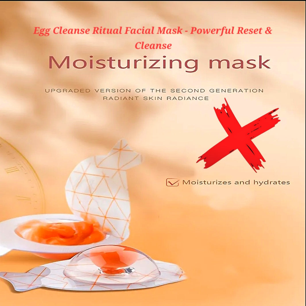 Egg Cleanse & Reset Ritual Face Masks - Removal Of Witchcraft & Residue Of Bad Luck / Cords - Powerful & Fast - Activated & Blessed - 5Pack