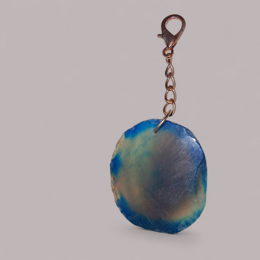 Healing Peace Bringer Ritual Agate Slice Purse / Bag Accessory Attachment