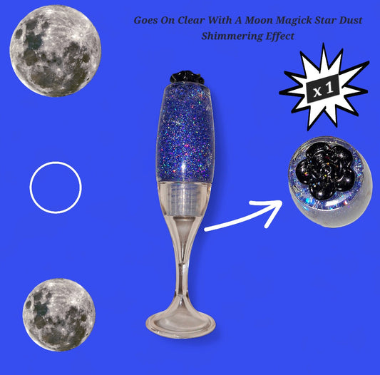 Moon Magic - Blue Galaxtic Star Dust - Clear Ritual Activated & Blessed - Instant Manifestation & Cleansing Energy Lip Gloss