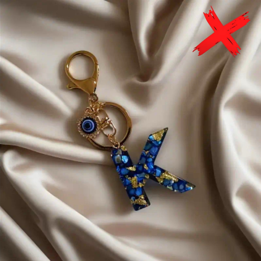 Evil Eye Energy Shielder - K - Ritual Activated & Blessed - Protection & Transmuting Keychain - Home, Vechile, Kids, Travels