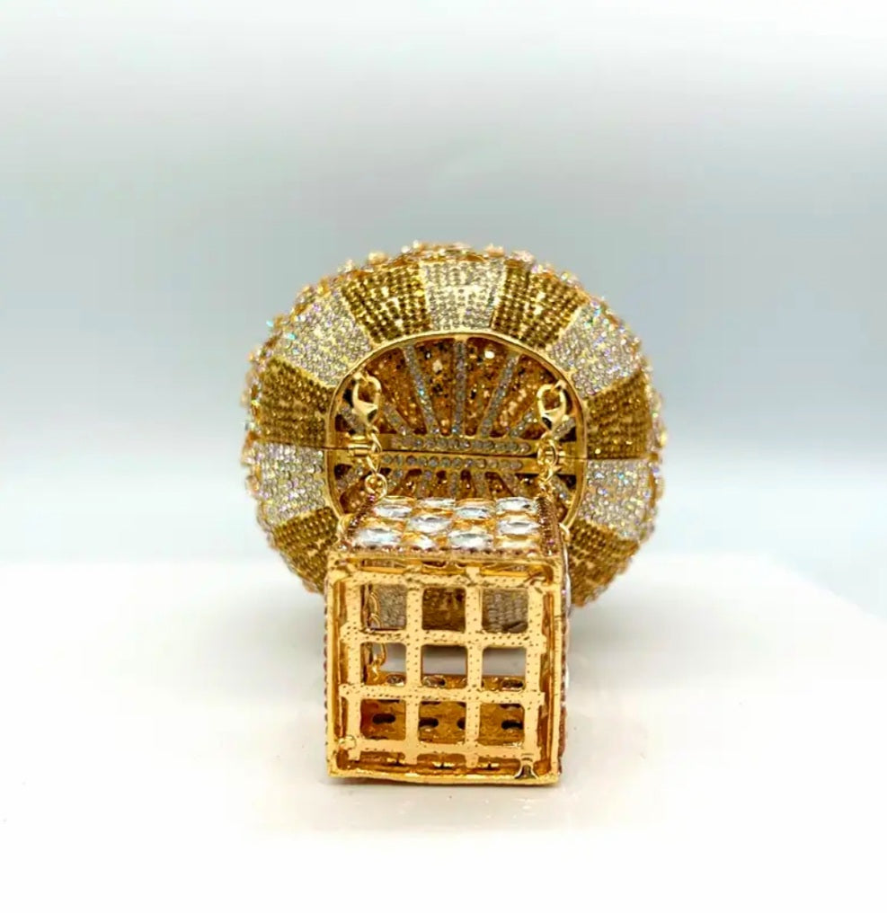 The Sky Isnt The Limit - Magnetic Abundance & Luck Transmuter - Gold / White Ritual Activated & Blessed Hot Air Ballon Purse