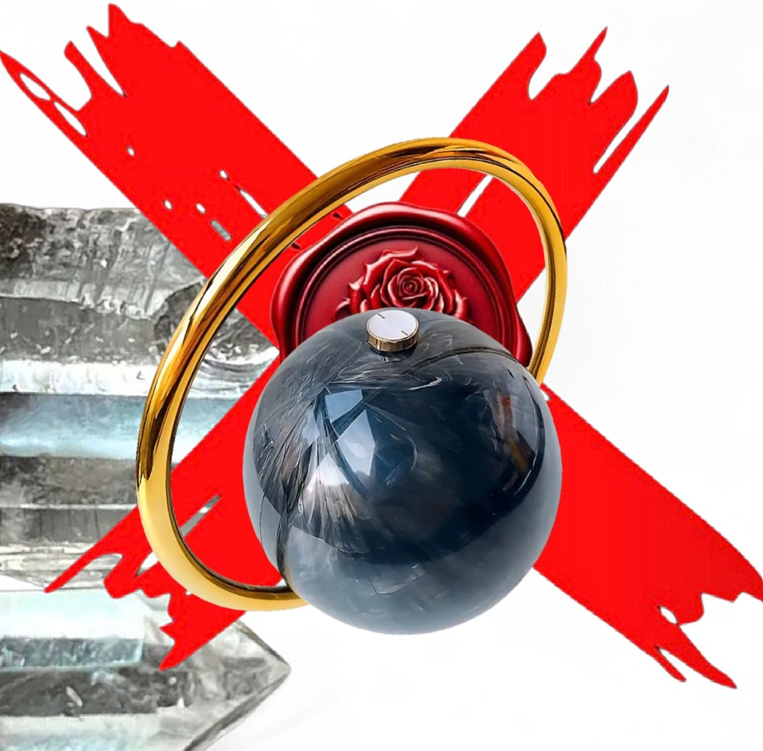 Transmuting Energy Amplifying Bubble - Blue / Gold / Greenish Ritual Activated & Blessed Purse