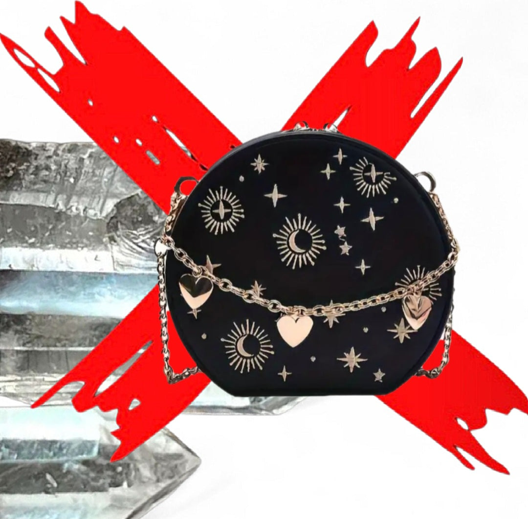 The Universe & Stars Are Always In My Favor - Black Amplified Manifesting & Ritual Activated & Blessed Purse