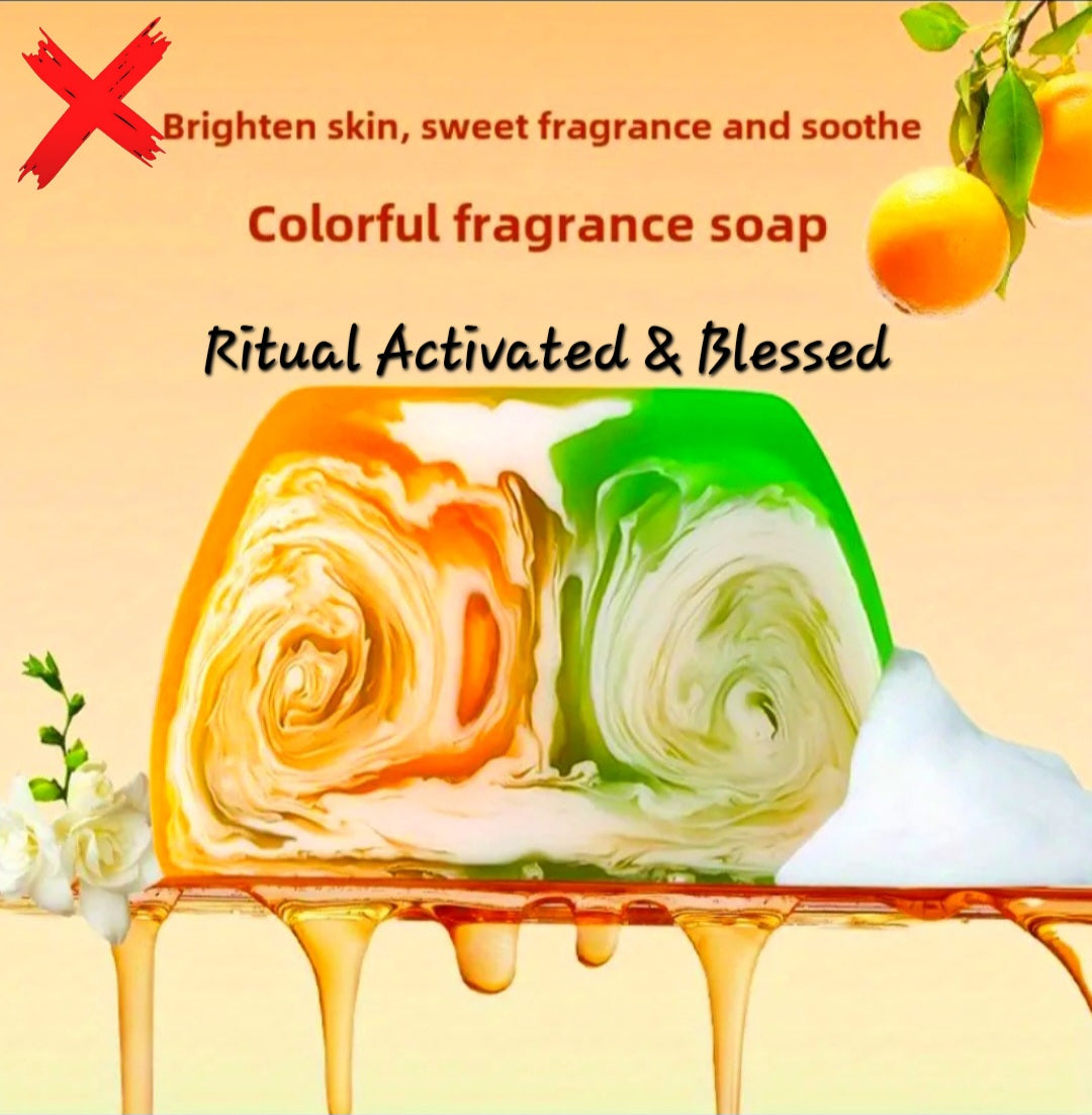 Chakra Shielding & Amplifying Energy Towards Rapid Achievements Remaining Unnegatively Controled Or Blocked - Shea Butter x2 Ritual Soap