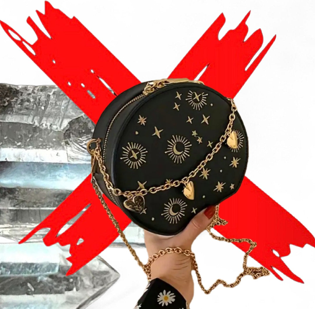 The Universe & Stars Are Always In My Favor - Black Amplified Manifesting & Ritual Activated & Blessed Purse