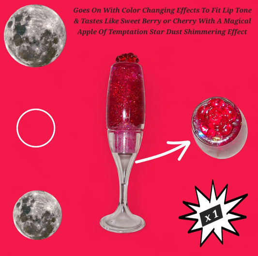 Pink Flame - Galaxtic Star Dust Color Changing - Clear Ritual Activated & Blessed - Instant Manifestation & Cleansing Energy Lip Gloss