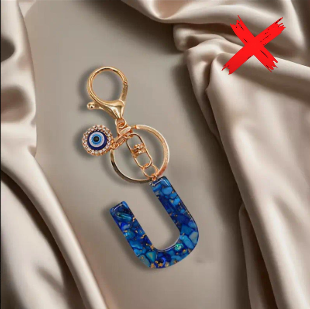 Evil Eye Energy Shielder - U - Ritual Activated & Blessed - Protection & Transmuting Keychain - Home, Vechile, Kids, Travels