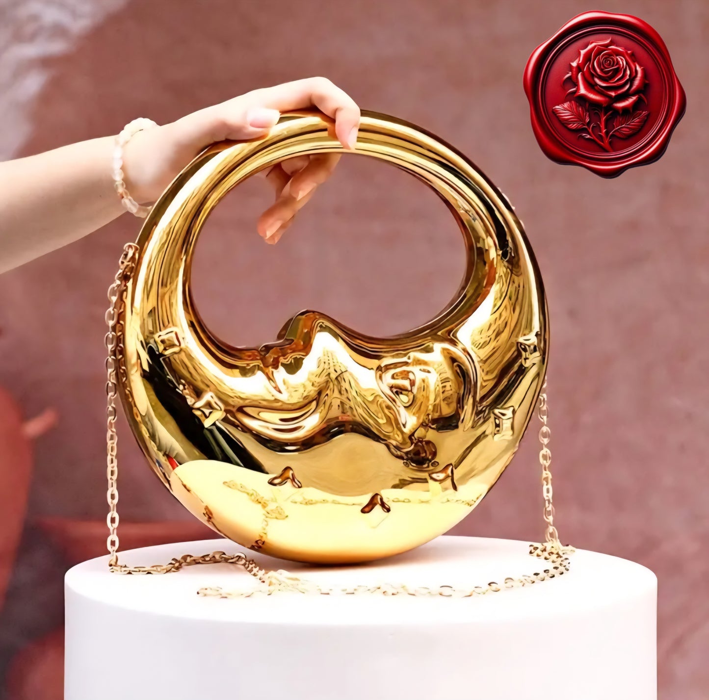 The Moon & Stars Shine On Me & Guard Me - Gold Ritual Activated & Blessed Purse