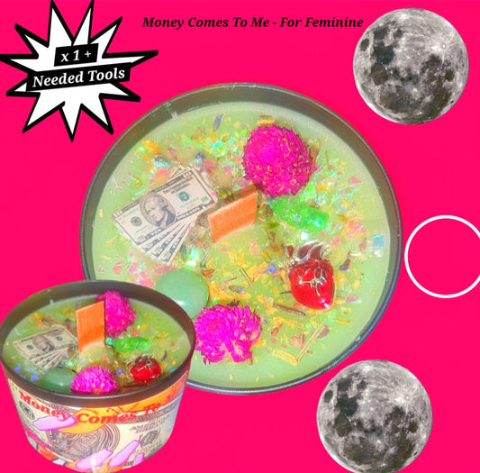 Money Comes To Me & Back To Me - Powerful Feminine Energy Ritual Candle