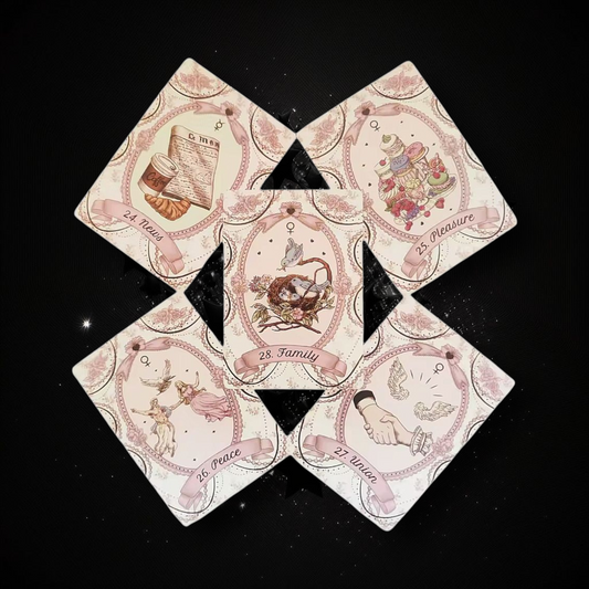 The Rosebelle Oracle Deck & Ritual Reading Elixir & Activated Crystal
