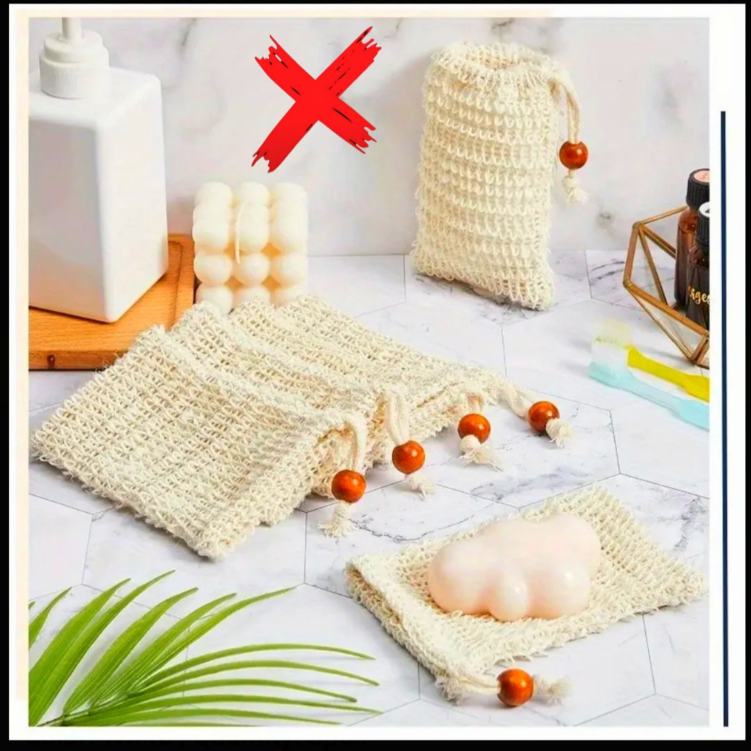 Holding All The Magick - Bamboo Ritual Soap Holder Bag - ×2 Per Order W/ Gifted Crystals