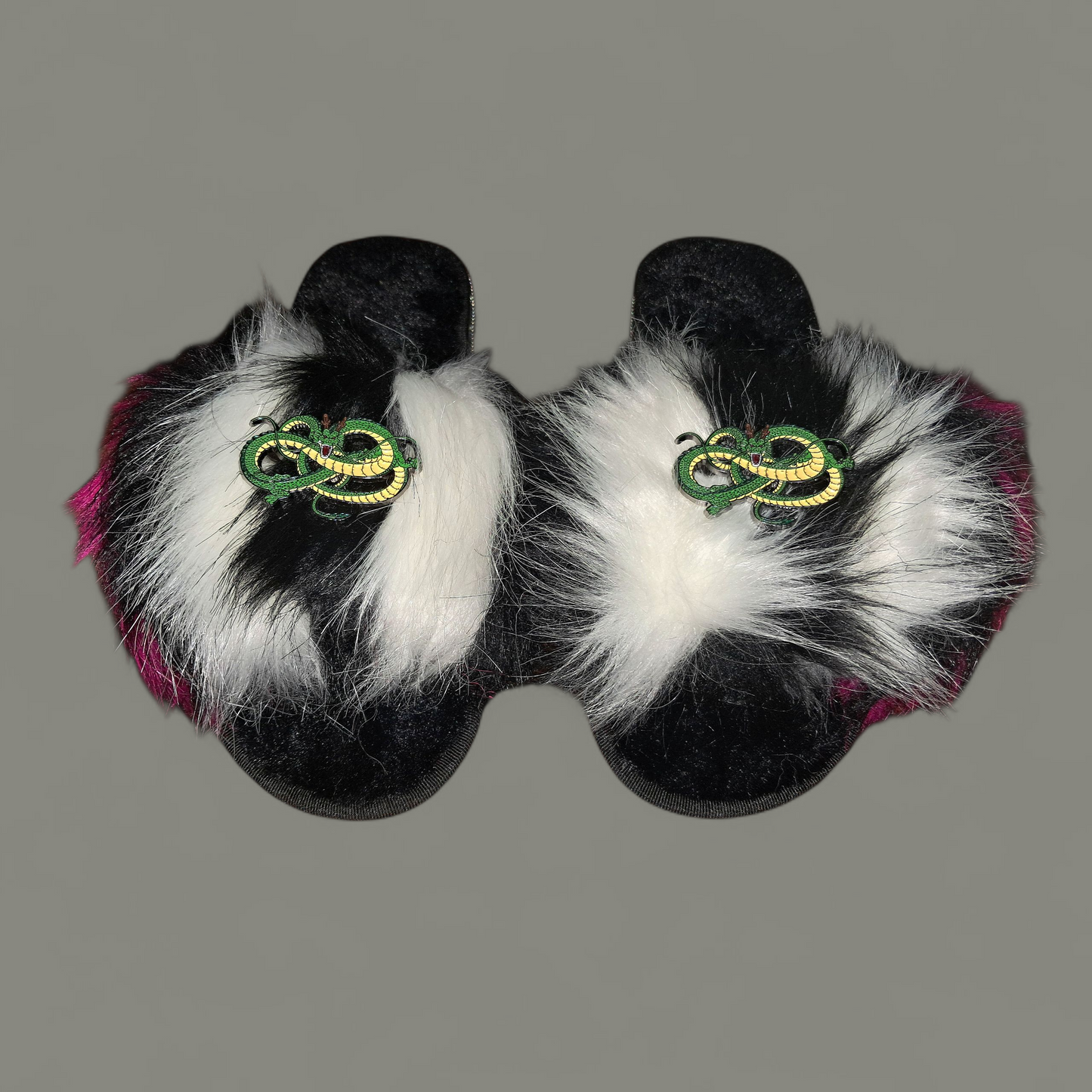 Every Step Counts - Hot Pink / White / Black Ritual Manifesting & Protection Activated & Blessed Slides