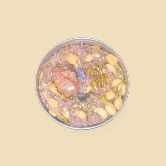 Cloaking & Shielding Energy Ritual Spiritual Bath Jar & Crystals