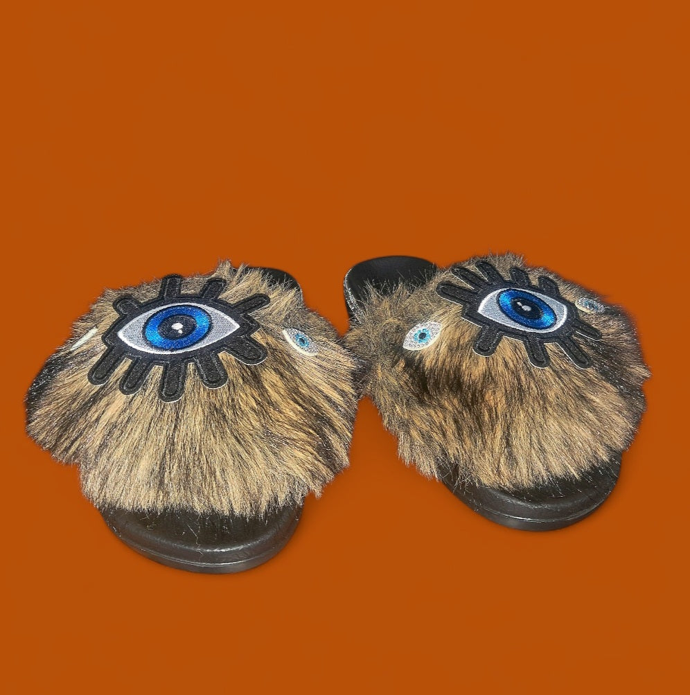 Every Step Counts - Wolf Black/Tan Ritual Manifesting & Protection Activated & Blessed Slides